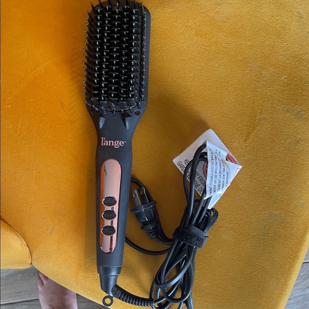 Lange Black Hair Straightening Brush